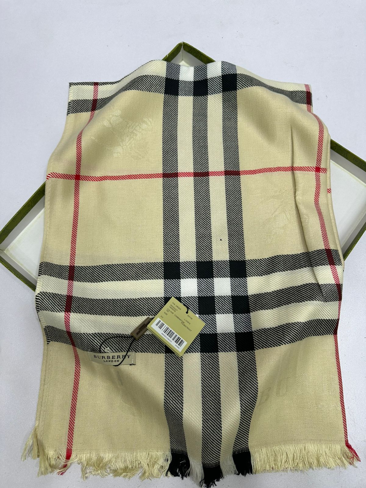 BURBERRY BRANDED SCARF