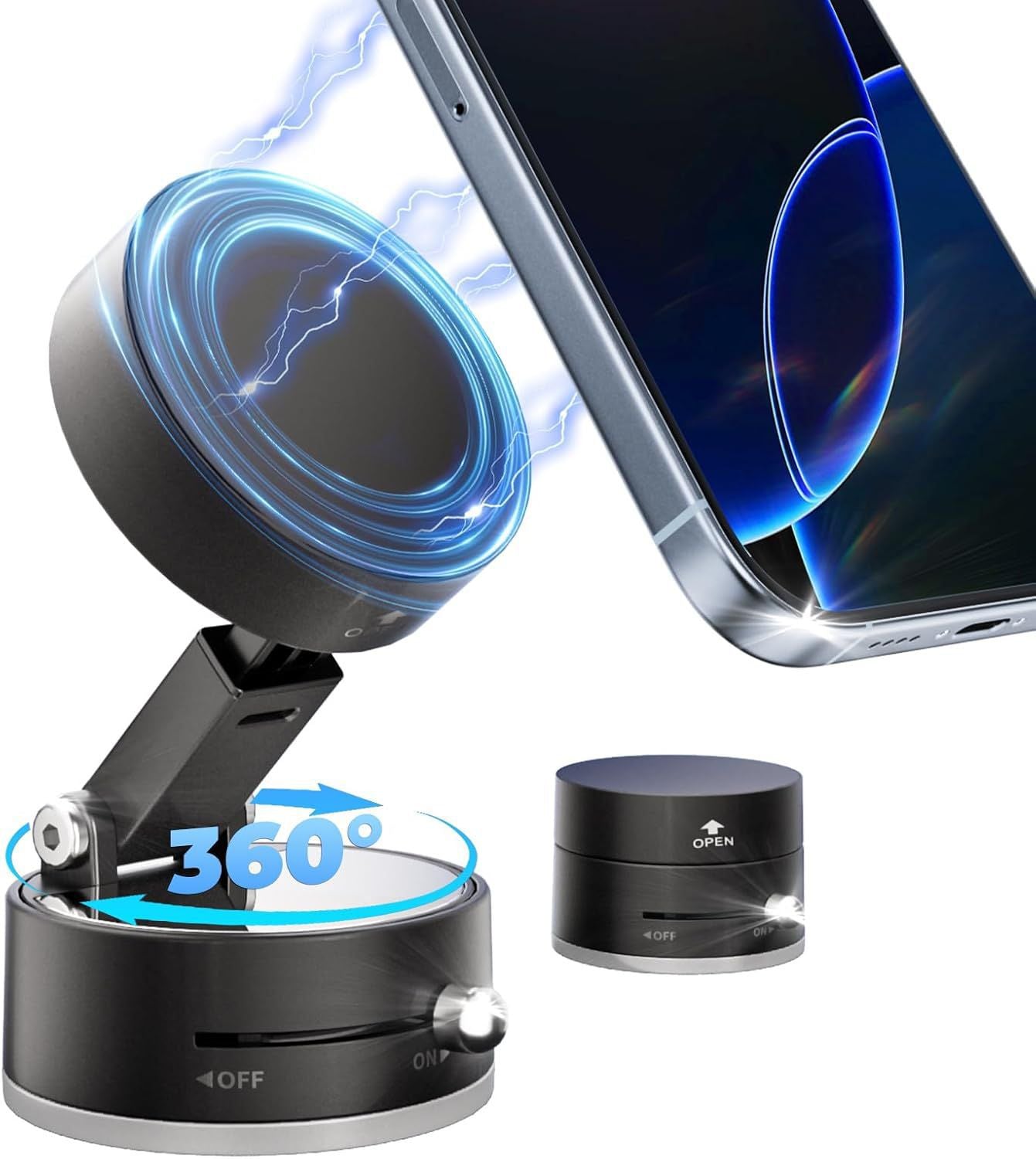 Pocket Magnetic Suction Base Round Mobile Holder