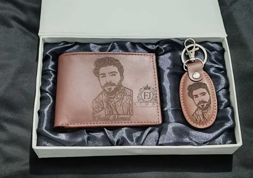 PICTURE WALLET WITH KEYCHAIN