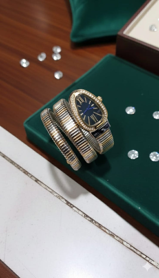 NEW SNAKE BRACELET WITH WOMAN WATCH