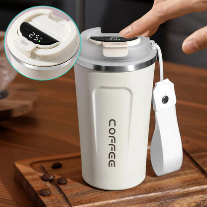 ☕️ LED Temperature HotnCold Stainless Steel Coffee Mug