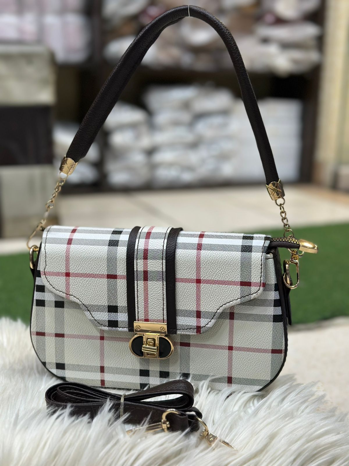 AAA Quality Burberry Cross BodyBags With Long belt