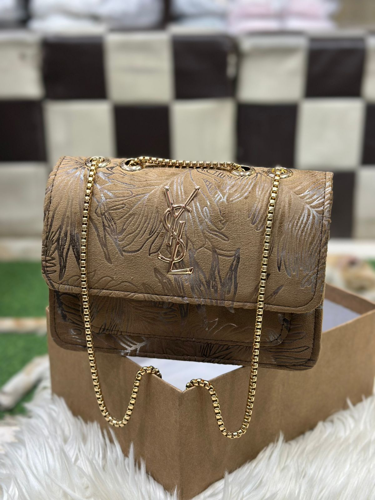 High Quality YSL Cross BodyBags With Long Chain