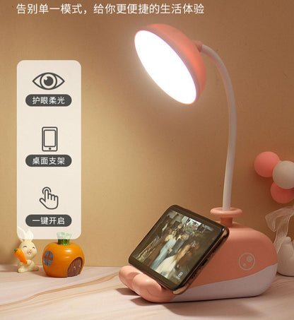 🐳 Rechargeable 3-Mode Gear Whale Shape Desktop LED Lamp
