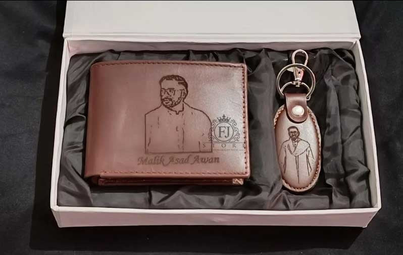 PICTURE WALLET WITH KEYCHAIN