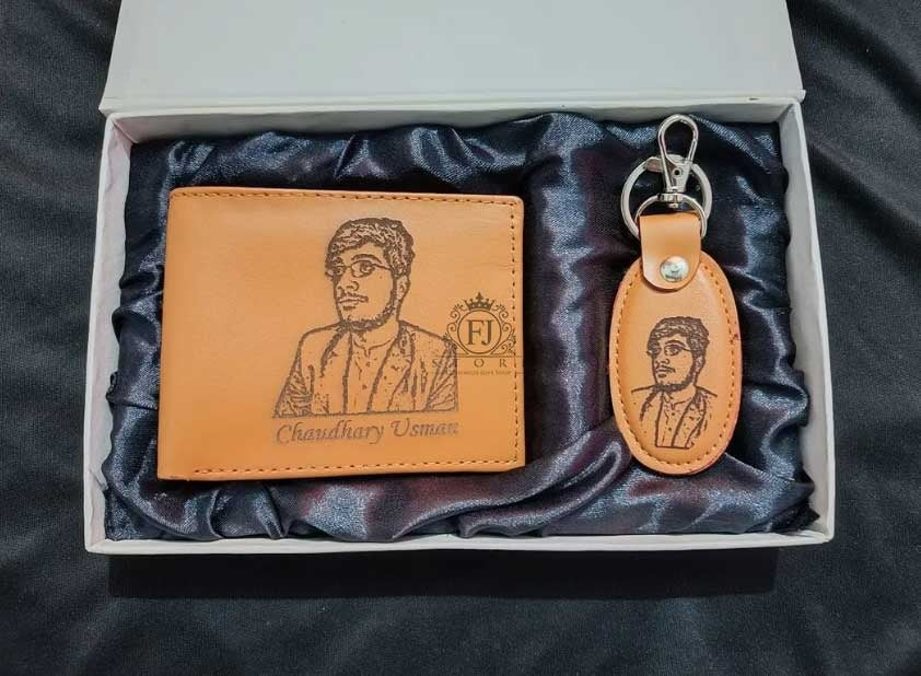 PICTURE WALLET WITH KEYCHAIN