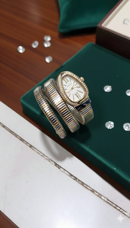 NEW SNAKE BRACELET WITH WOMAN WATCH