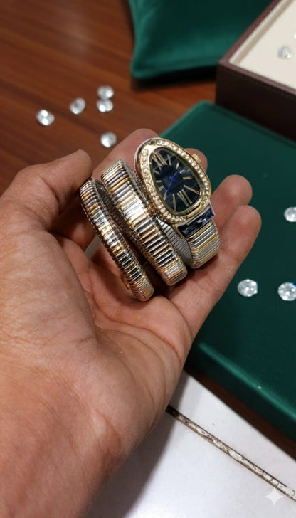 NEW SNAKE BRACELET WITH WOMAN WATCH