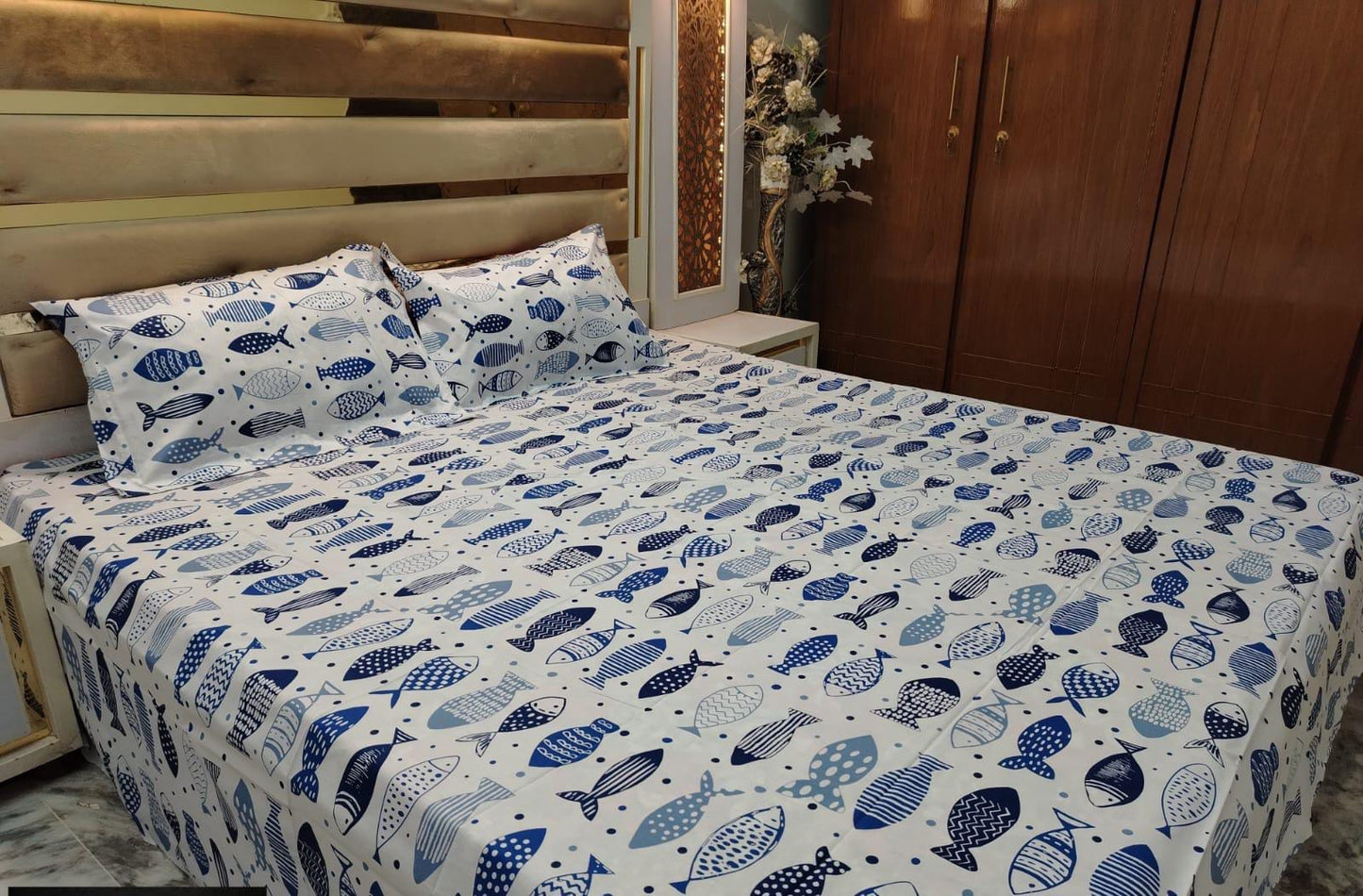 Cotton double bedsheets