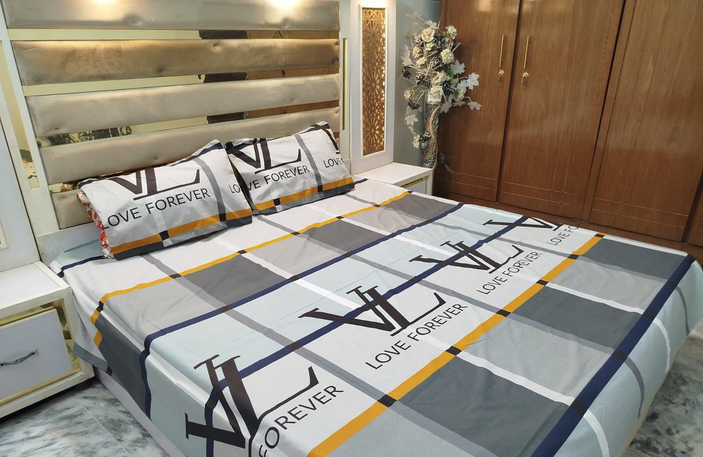 Cotton double bedsheets